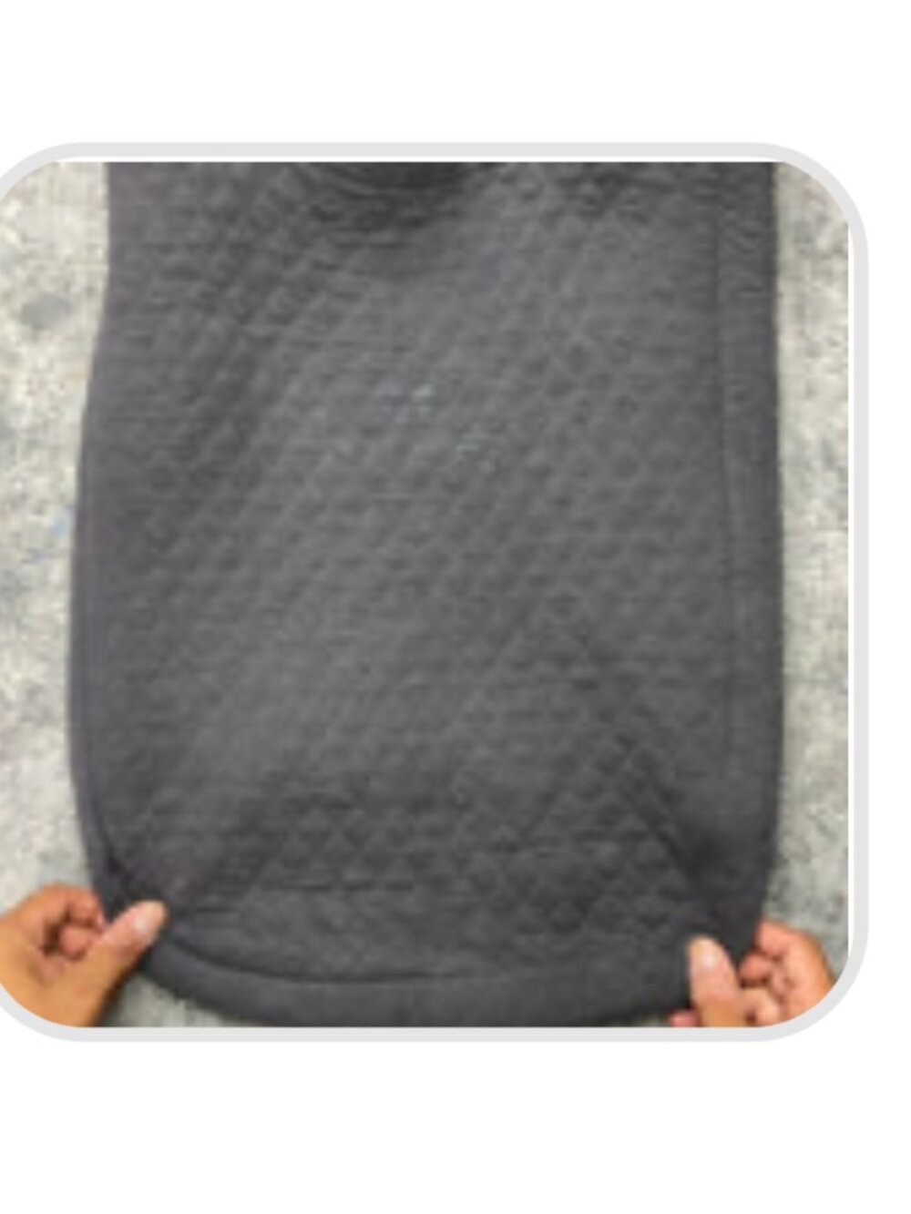 Fashion Brand Company slate quilted tote